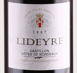 2007 Vignobles Bardet, Chateau Lideyre, Cotes de Castillon, Bordeaux