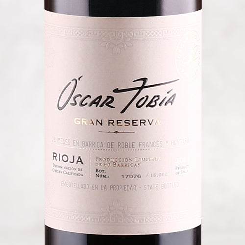 2014 Oscar Tobia, Rioja Gran Reserva