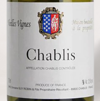 Chablis Wine Label