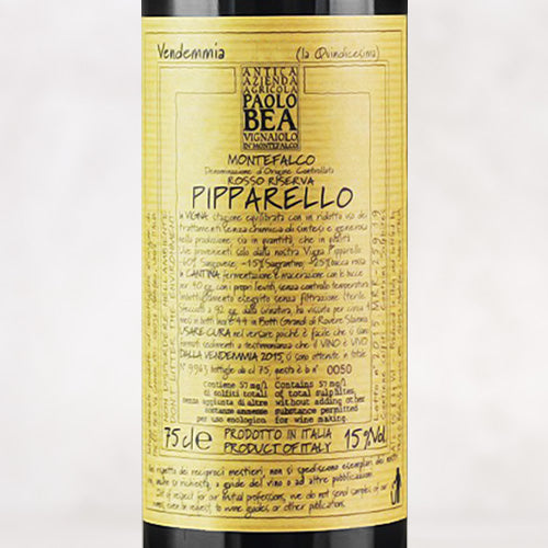 2019 Paolo Bea, Montefalco Rosso Riserva “Pipparello” (Vinous 96 Points)