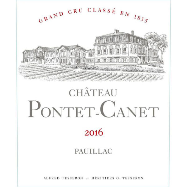 2016 Château Pontet-Canet 12-Bottle Case OWC