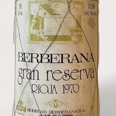Wine Label - 1970 Berberana, Rioja Gran Reserva