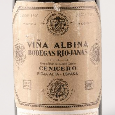 1970 Bodegas Riojanas, "Viña Albina" Rioja Cosecha Wine Label