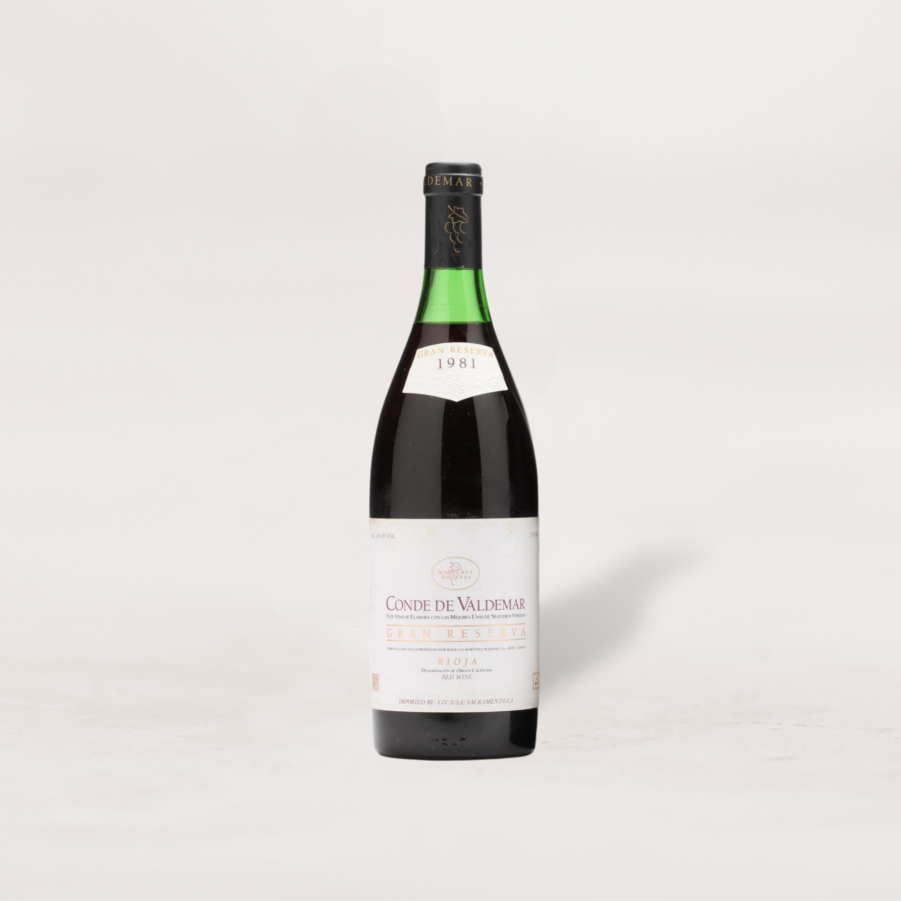 1981 Martinez Bujanda, "Conde de Valdemar" Rioja Reserva