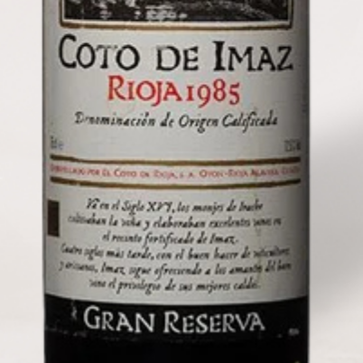 Wine Label - 1985 Coto de Imaz, Rioja Gran Reserva