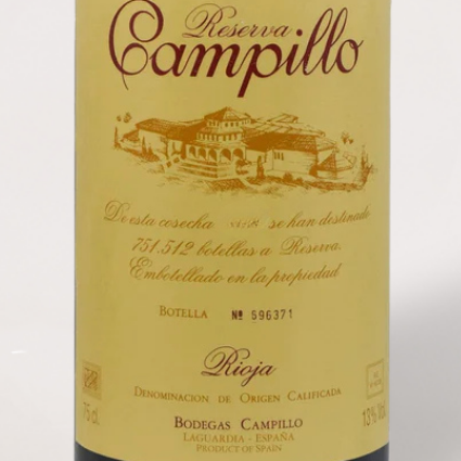 1995 Campillo, Rioja Reserva Wine Label