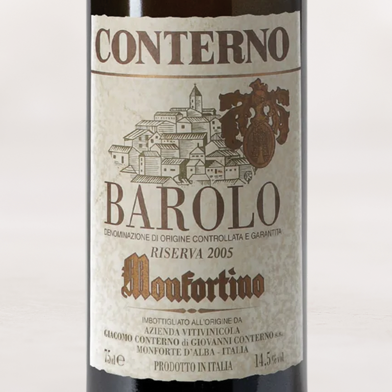 Wine Label - 2005 Giacomo Conterno Barolo Riserva Monfortino