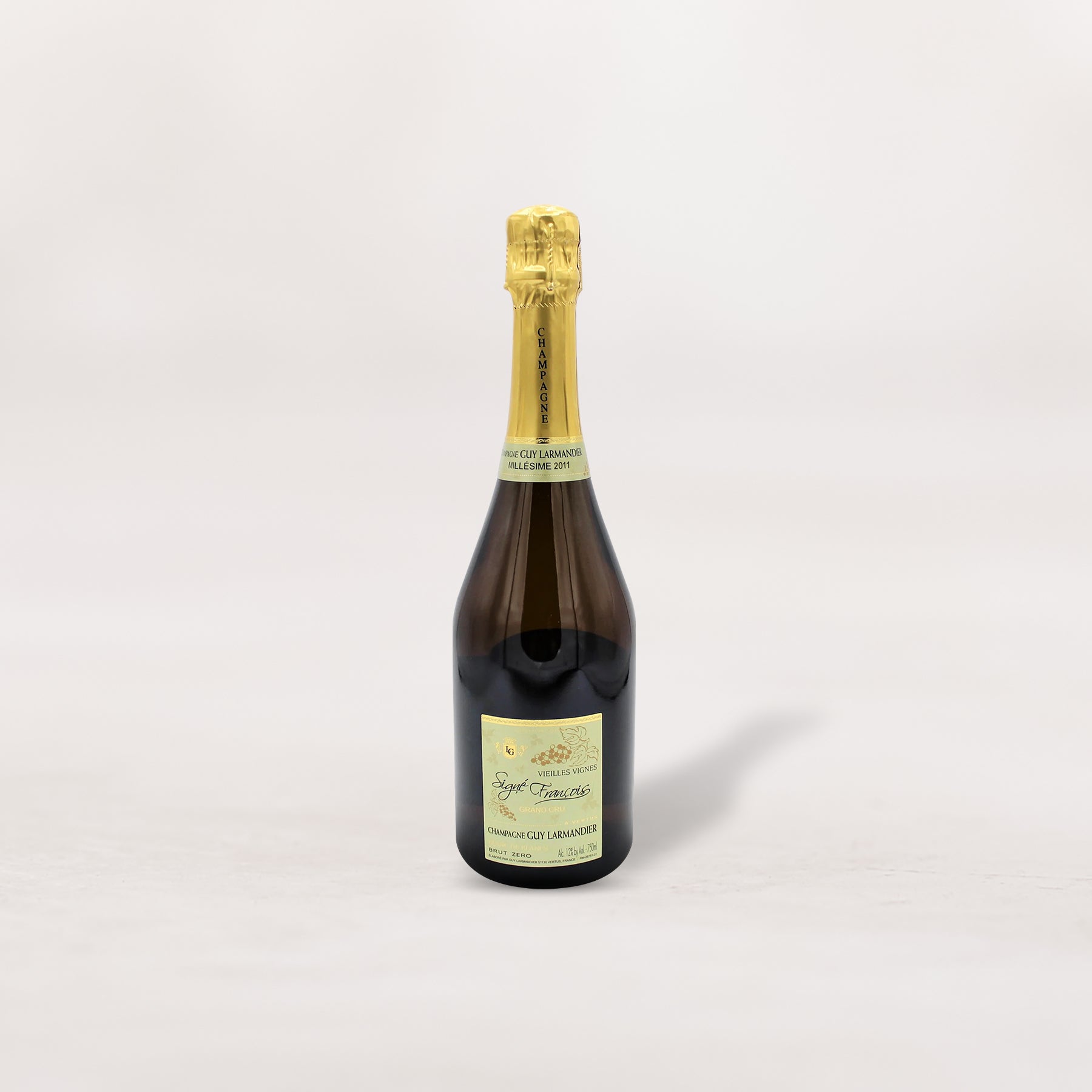 Guy Larmandier, Champagne Grand Cru Blanc de Blancs Brut Zero "Cuvée Signé François" Vieille Vignes