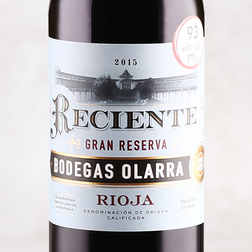 2015 Bodegas Olarra Reciente Gran Reserva Rioja
