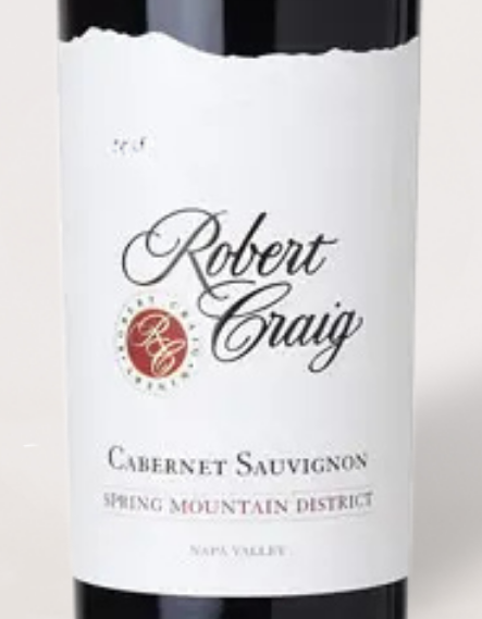2015 Robert Craig Cabernet Sauvignon Spring Mountain Napa Valley