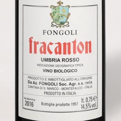 2016 Fongoli, "Fracanton" Umbria Rosso IGT (Amphora), Montefalco