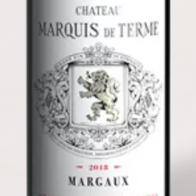 2018 Château Marquis de Terme, Margaux 4th Growth Wine Label