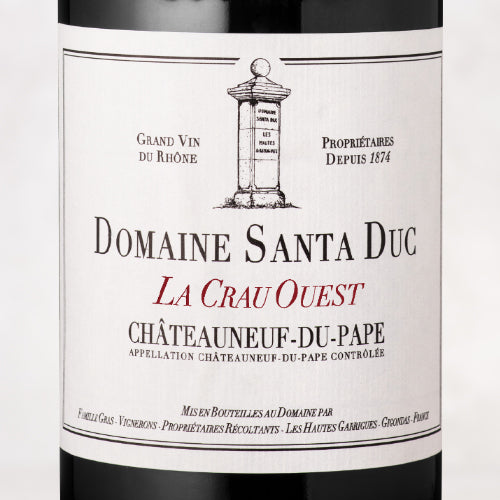 2019 Domaine Santa Duc, Châteauneuf-du-Pape "La Crau Ouest"