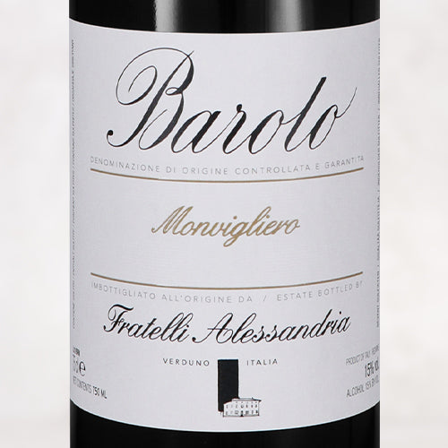 2020 Fratelli Alessandria, Barolo "Monvigliero"