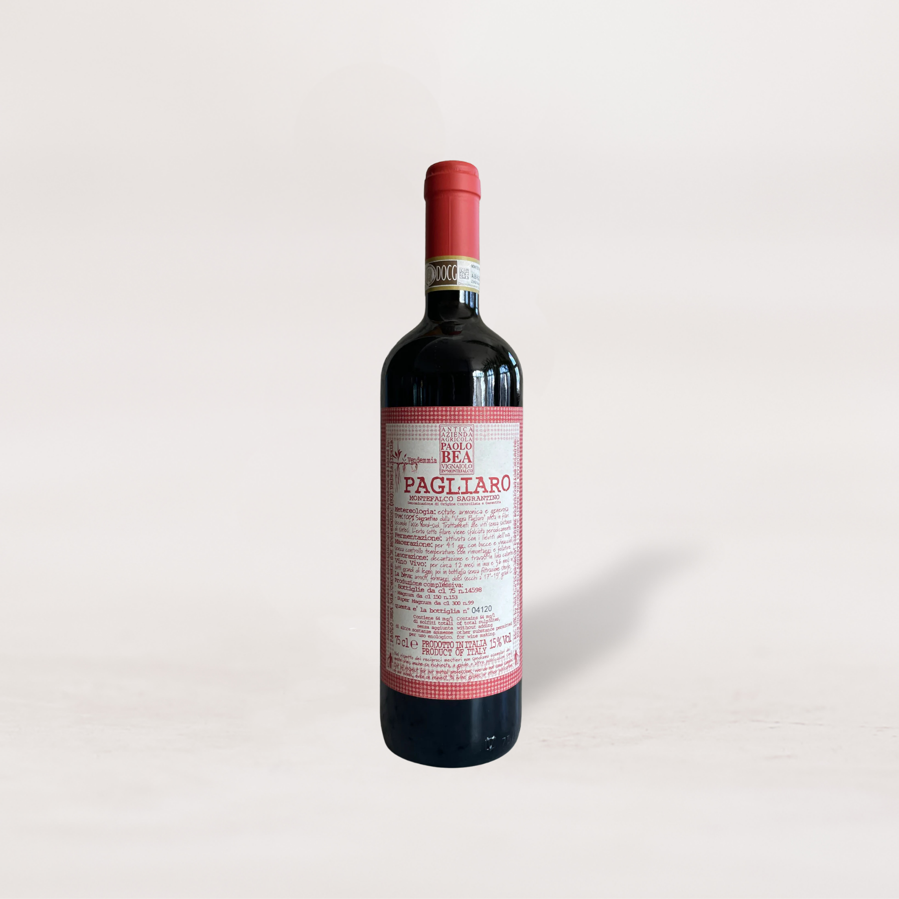 2020 Paolo Bea, “Pagliaro” Montefalco Sagrantino Secco 