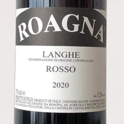 2020 Roagna, Langhe Rosso - Wine Label