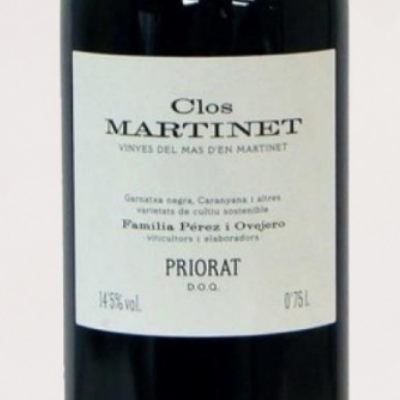 2021 Mas Martinet, "Clos Martinet" Priorat Tinto Wine Label