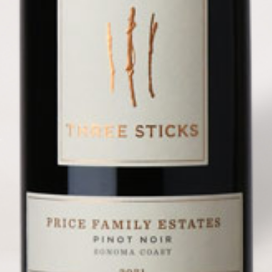 2021 Three Sticks, Pinot Noir, Price Family Estates
