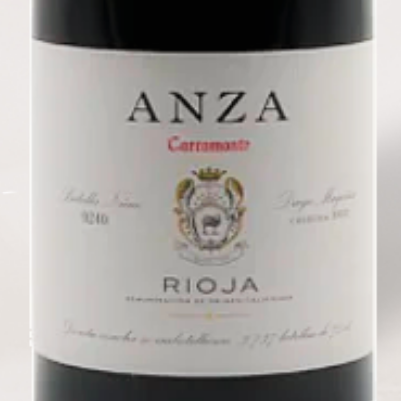 2022 Anza,(Diego Magaña) Rioja "Carramonte" - Wine Label