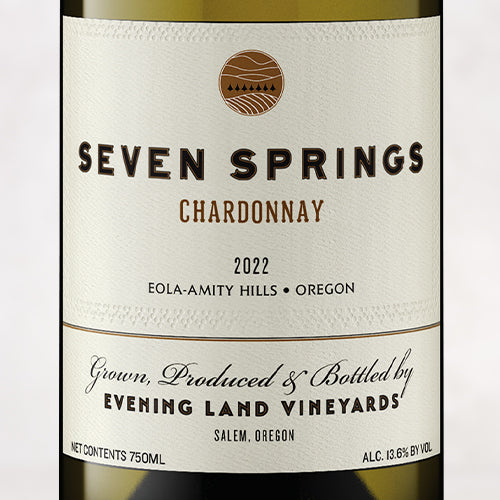2022 Evening Land, Chardonnay Eola-Amity Hills "Seven Springs"
