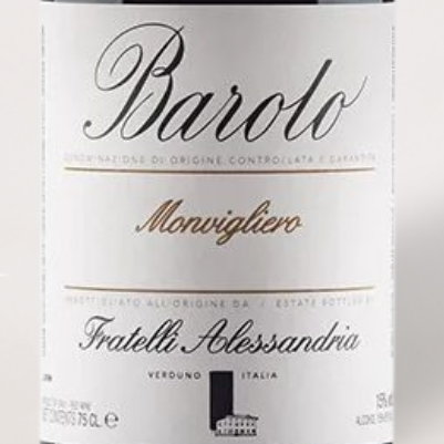 2022 Fratelli Alessandria, Barolo "Monvigliero"