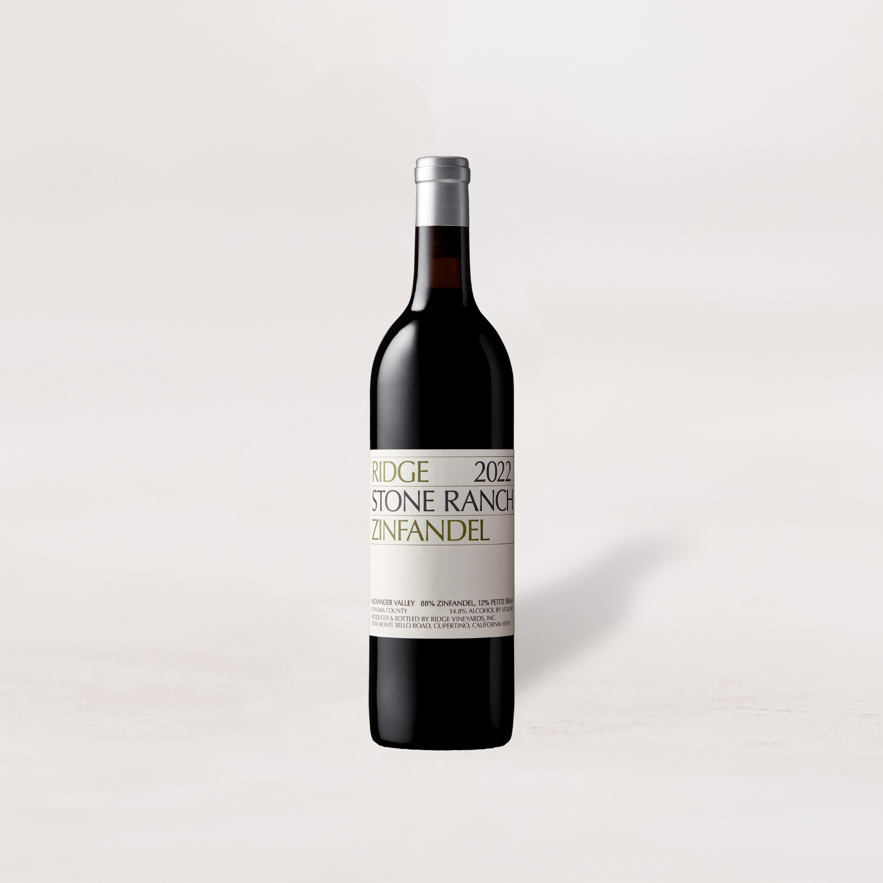 2022 Ridge Vineyards, Zinfandel, "Stone Ranch", Alexander Valley