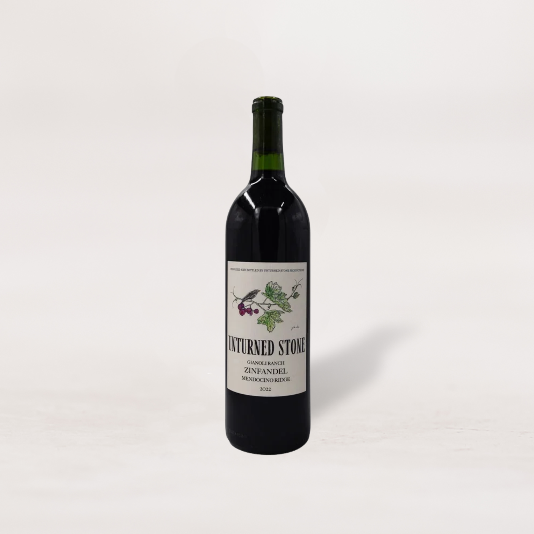 2022 The Unturned Stone, Zinfandel "Gianoli Ranch", Mendocino Ridge