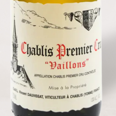 2023 Domaine Vincent Dauvissat, Chablis 1er Cru “Vaillons”