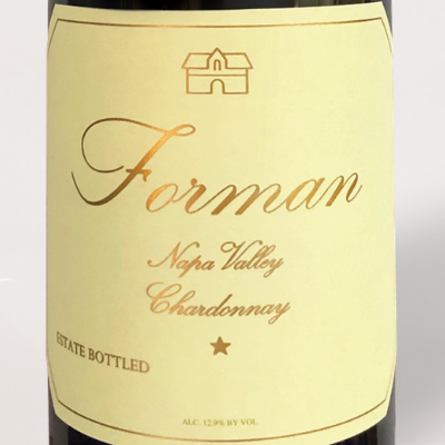 2023 Forman, Chardonnay Estate, Rutherford - Wine Label