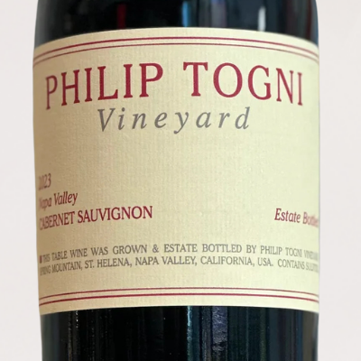 2023 Philip Togni Vineyard, Estate Cabernet Sauvignon, Spring Mountain