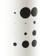 Wine bottle with a minimalistic label on a light gray background