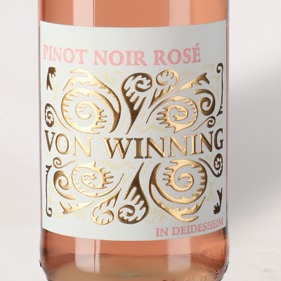 2023 von Winning, Pinot Noir Rosé Wine Label