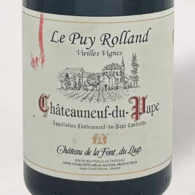 2024 Château de la Font du Loup, Châteauneuf-du-Pape "Le Puy Rolland" Vieilles Vignes