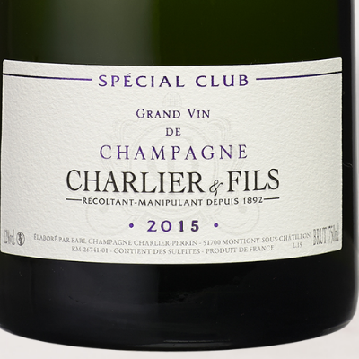 2015 Champagne Charlier & Fils, "Special Club" Brut, Montigny-sous-Châtillon