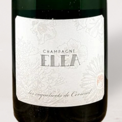 Wine Label - MV Champagne Elea "Les Coquelicots de Cerseuil" Extra Brut