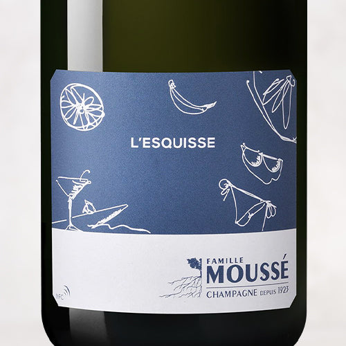 Famille Moussé, Champagne Extra Brut Blanc de Noirs “l’Equisse”