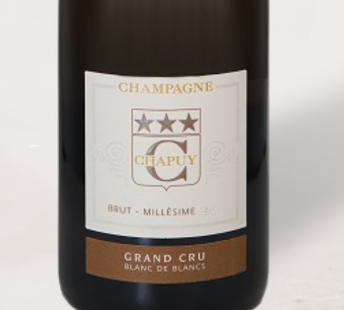 2018 Champagne Chapuy Blanc de Blancs Grand Cru - Wine Label