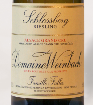 2023 Domaine Weinbach, Riesling “Schlossberg” Grand Cru