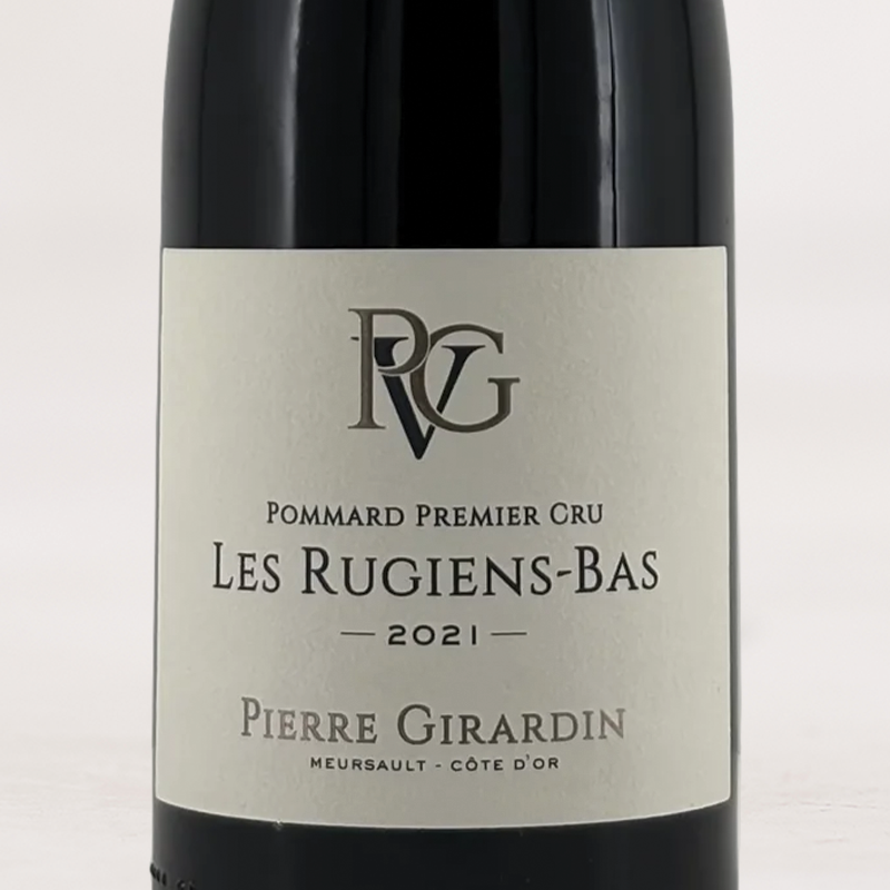 Wine Label - 2021 Pierre Girardin Pommard Premier Cru Les Rugiens-Bas