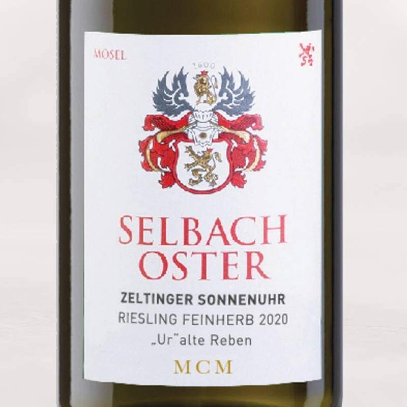 2020 Selbach-Oster, Riesling "Zeltinger Sonnenuhr" Spätlese Feinherb "Ur-Alte Reben"