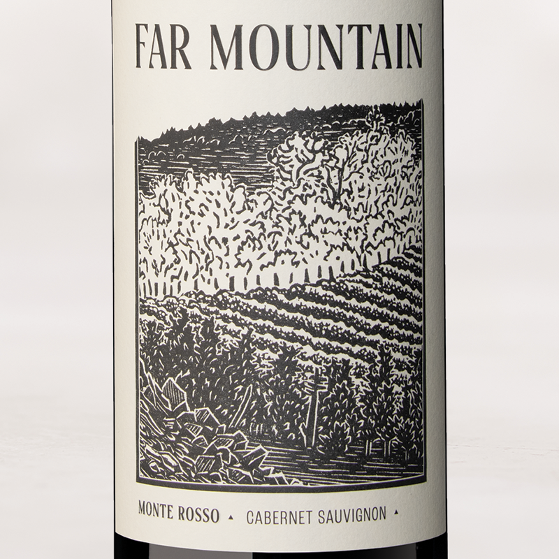 Wine Label - 2023 Far Mountain Cabernet Sauvignon, "Monte Rosso Vineyard"