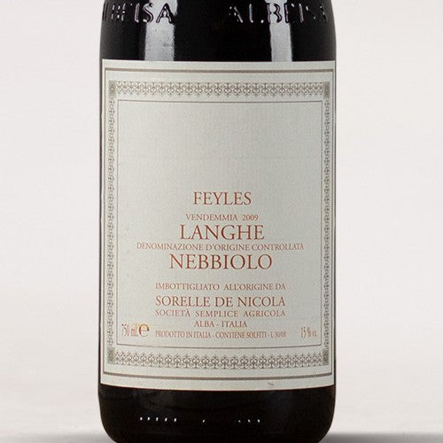Sorelle de Nicola Feyles, Langhe Nebbiolo